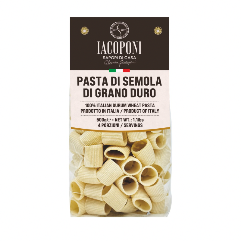 Mezzi Paccheri rigati di grano duro