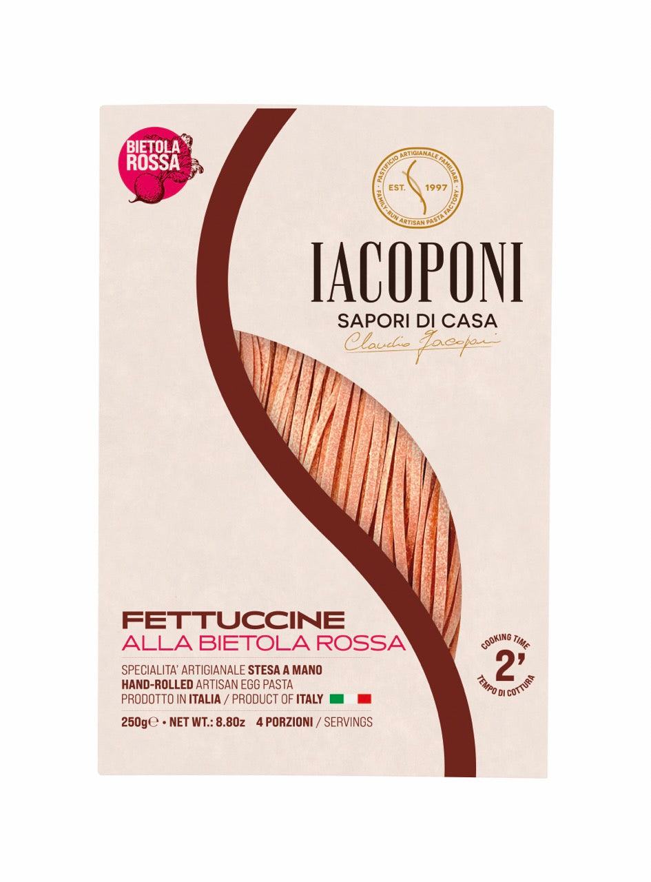 Iacoponi Fettuccine all'uovo, alla bietola rossa