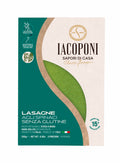 Iacoponi Lasagne senza glutine, senza uovo, agli spinaci